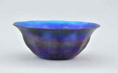 A Large Tiffany Blue Favrile Bowl