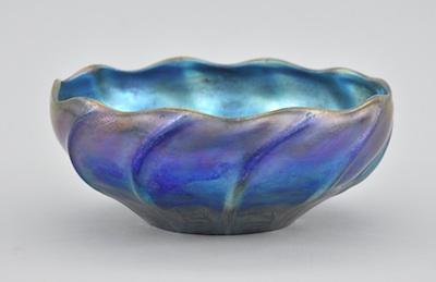 A Tiffany Blue Favrile Bowl Bowl b6445