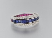 A Triple Eternity Ring with Diamonds,