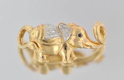 A Ladies Elephant Gold and Diamond b65b9