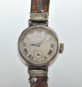 A Vintage Sterling Silver Rolex Watch,