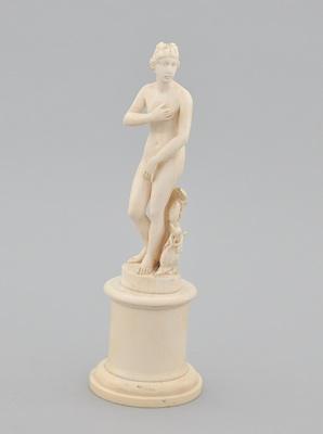 A Continental Carved Ivory Figurine
