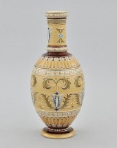 A Mettlach Vase Decorated in fall colors