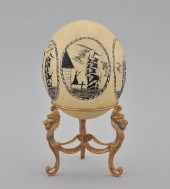 A Decorated Ostrich Egg A large b66b7