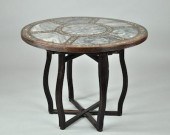 Oriental Rosewood Table with Marble,
