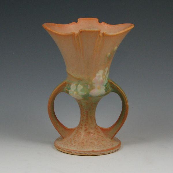 Roseville Cosmos handled vase in b722b