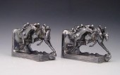 PAIR JENNINGS BROTHERS HORSE RACE BOOKENDS:
