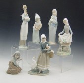 COLLECTION OF 6 LLADRO FIGURINES: To