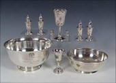 COLLECTION OF ESTATE STERLING BOWLS,