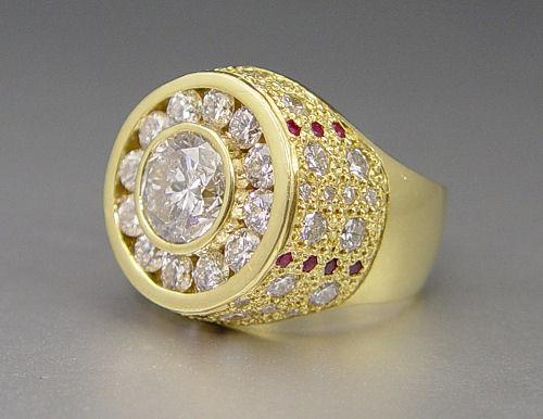 WOW! 7.83 CTW DIAMOND GENTS RING WITH 3.48