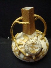 OTT & BREWER American Belleek Vase.