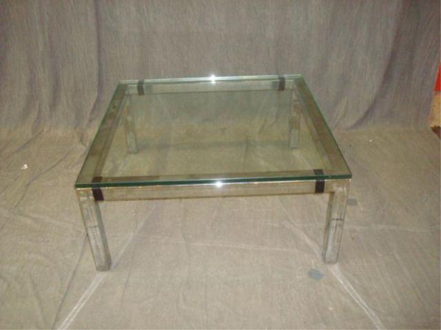 Chrome Midcentury Coffee Table. From a New