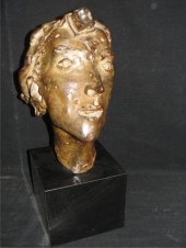 ARONSON, David. Bronze Bust of a Man.