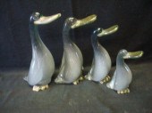 Group of 4 Murano Glass Ducks. 8, 10,