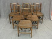 Six 19th Cent Wood Chairs From bde72