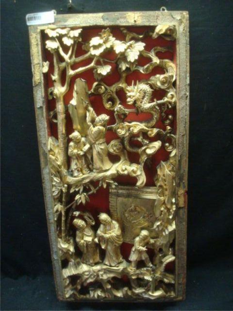 Chinese Carved Wood Gilt Wall bdb5e