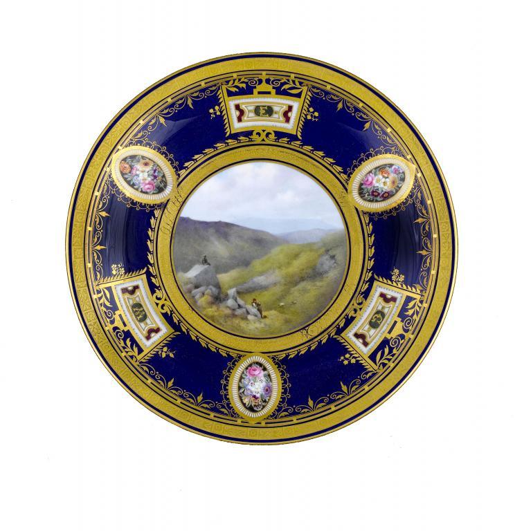 THE GLADSTONE SERVICE. A CROWN DERBY PLATE