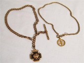 Watch Chain and Knights of Templar Masonic