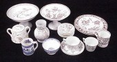 Collection of brown transferware 109c94