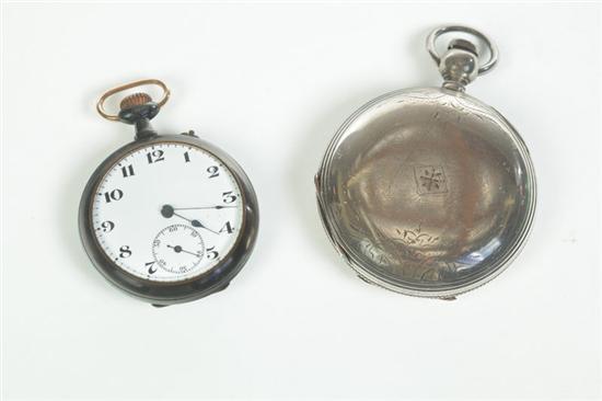 TWO POCKET WATCHES.  Nineteenth century.
