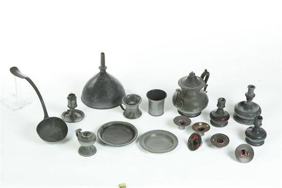 GROUP OF PEWTER European 18th 19th 10b33c