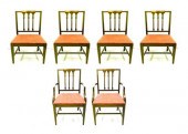 Six Hepplewhite-style chairs by Williams-Kimp