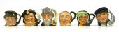 Six Royal Doulton toby jugs consisting