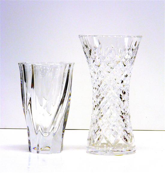 Two crystal vases Orrefors crystal 10c3a5