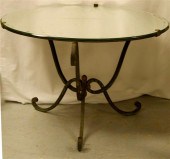 Early 20th C. French wrought iron round