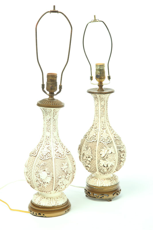 PAIR OF TABLE LAMPS Twentieth 10a934