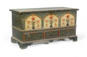 DECORATED BLANKET CHEST Attributed 10b0fd