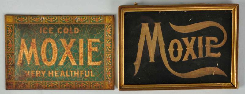Lot of 2 Early Moxie Signs Includes 10da6b