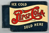 Tin Pepsi-Cola Sign. 
1940. Better