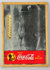 Coca-Cola Mirror Sign. 
Circa 1940.