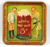 Tin Buckeye Root Beer Serving Tray.