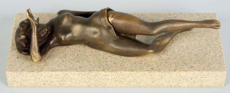 Bronze Nude Woman Figural Cigar 10de37