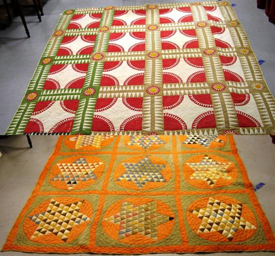 Two quilts one brown red and 10ec50