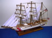 Scale model of the U.S. C.G. Barque