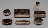 English Silver, Tortoise Dresser Pieces