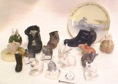 Collection of mouse figurines  including: