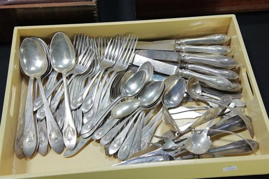 SET OF STERLING SILVER FLATWARE  1102a6