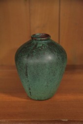 CLEWELL VASE. Copper clad vase with