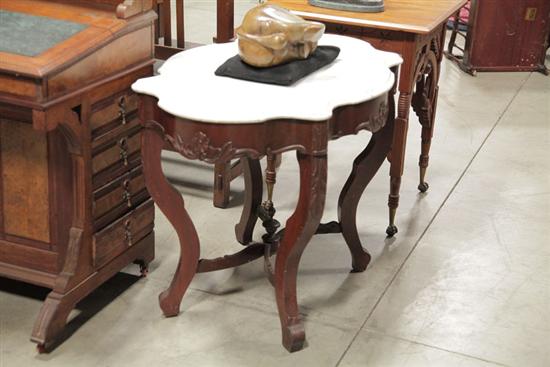 VICTORIAN PARLOR TABLE Marble 110447