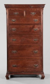 Fine Chippendale Walnut Tall Chest Winchester,