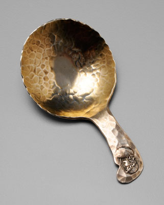 Shiebler Medallion Tea Caddy Spoon 110f75