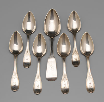 Southern Coin Silver Spoons Georgia  111031