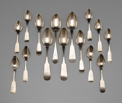 Southern Coin Silver Spoons Georgia  111081