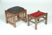 TWO ARTS CRAFTS STOOLS American 1114be