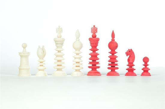 IVORY CHESS PIECES Continental 111554