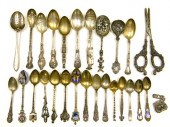 SILVER  nineteen pieces  including: